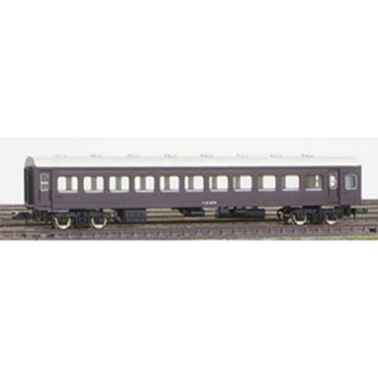 Greenmax No.11011 JNR Passenger Car NAHA10 Pre-Colored Kit (Brown) (N scale)