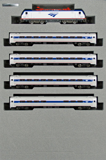 Kato 10710-2 (10-710-2) Amtrak ACS-64 & Amfleet I Coach 5 Cars Set (N scale)
