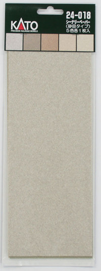 Kato 24-018 Scenery Paper Sand Type (5 pcs. 5 Colors) (N scale)