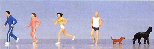 Kato 24-216 Model People 'Jogging + Dog' (N scale)