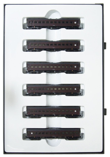 Prmloco (3010) JNR Series SUHA 43 Passenger Car Wine Color No.2 6 Cars Z Scale Prmloco (3010) JNR Series SUHA 43 Passenger Car Wine Color No.2 6 Cars Z Scale