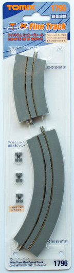 Tomix 1796 Wide Tram Super-Mini Curved Track C140-WT (N scale)