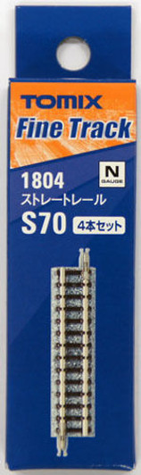 Tomix 1804 70mm Straight Track S70(F) (4 Pieces) (N scale)
