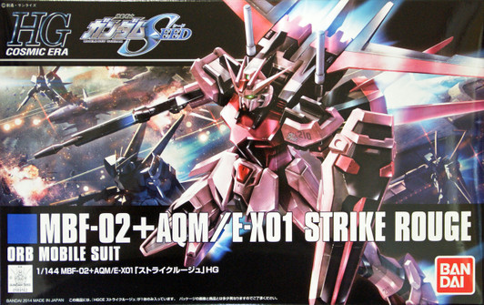 Bandai HGUC 176 Gundam MBF-02+AQM/E-X01 STRIKE ROUGE 1/144 Scale Kit