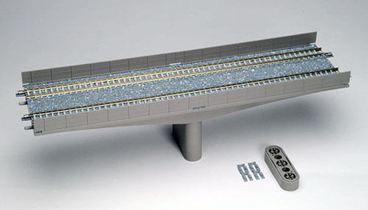 Tomix 3226 Double Track Concrete Bridge (F) w/ Concrete Piers (N scale)