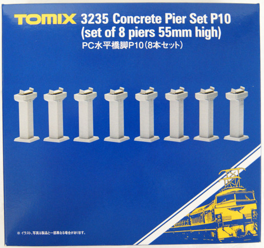 Tomix 3235 PC Horizontal Bridge Pier P10 (8 pieces) (N scale)