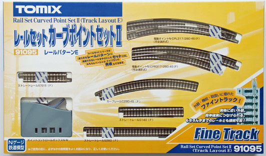 Tomix 91092 Mainline Passing Electric Turnout Track Set (Pattern B