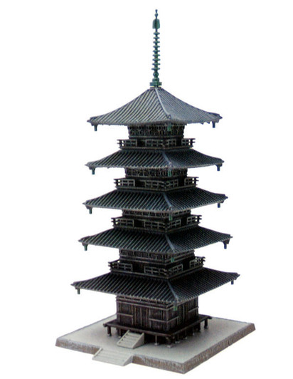 Tomytec (Building 030-3) Japanese Temple C3 (Five-story Pagoda) 1/150 N scale