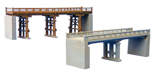 Tomytec (Komono 044) Bridge D 'Wooden and Concrete Bridge' 1/150 N scale Tomytec (Komono 044) Bridge D 'Wooden and Concrete Bridge' 1/150 N scale