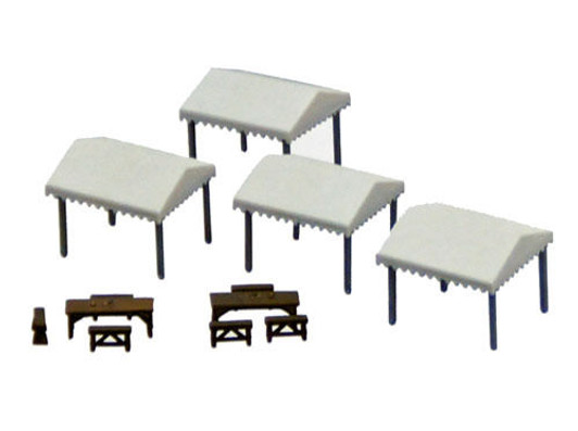 Tomytec (Komono 059-2) Tent 2  1/150 N scale