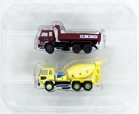 Tomytec The Truck Collection Dump Truck & Mixer Truck Set A 1/150 N scale