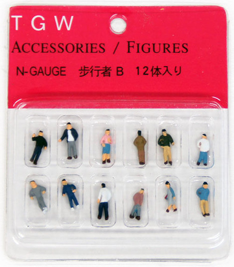 Tsugawa Yokou #134192 Pedestrians B 1/150 N scale