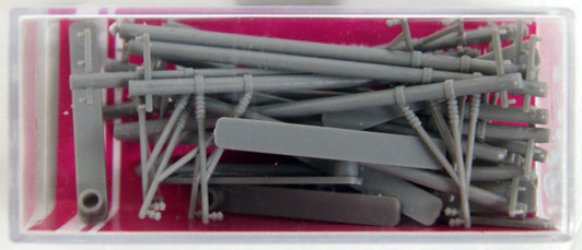 Tsugawa Yokou #13429 Single Track Catenary Pole (Gray) 15pcs. 1/150 N scale