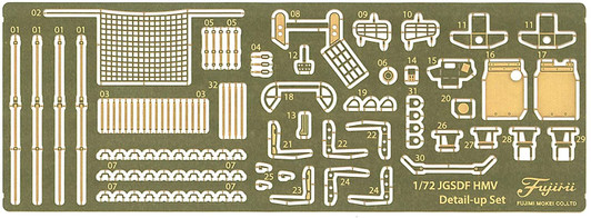 Fujimi 1/72 Military Series JGSDF High Mobility Vehicle Photo-Etched Parts