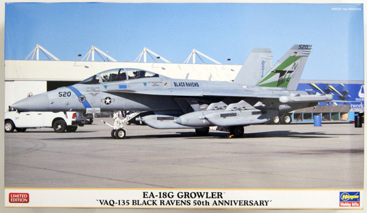 Hasegawa 02351 EA-18G Growler `VAQ-135 Black Ravens 50th Anniversary' 1/72 Scale Kit
