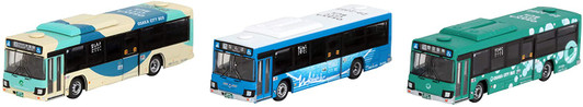 Tomytec Bus Collection Osaka City Bus New Design Debut Anniversary 3 Bus Set (N scale)