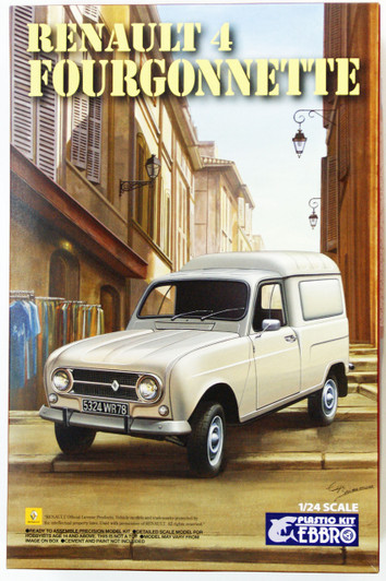 Ebbro 25003 RENAULT 4 Fourgonnette 1/24 Scale plastic model Kit 4526175250034