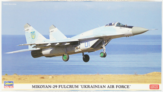 Hasegawa 02118 Mikoyan-29 Fulcrum Ukrainian Air Force 1/72 Scale Kit