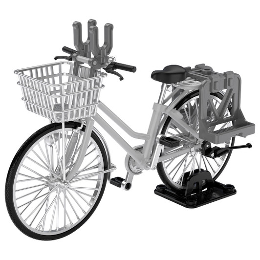 Tomytec LM006 Little Armory School Bike For Designated Defense Schools (Silver) Painted Finished Product 1/12 Scale Kit