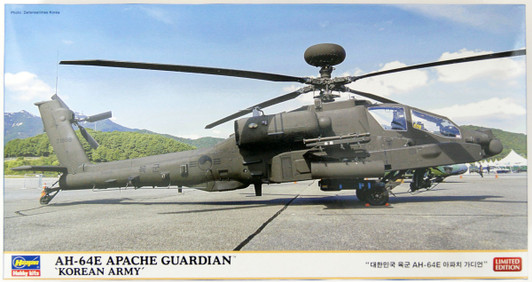 Hasegawa 07493 AH-64E Apache Guardian Republic of Korea Army 1/48 Scale Kit