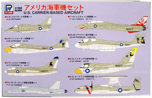 Pit-Road 1/700 US Navy Carrier Based Aircraft Set Plastic Model