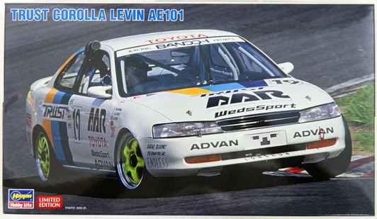 Hasegawa 1/24 Trust Corolla Levin AE101 Plastic Model