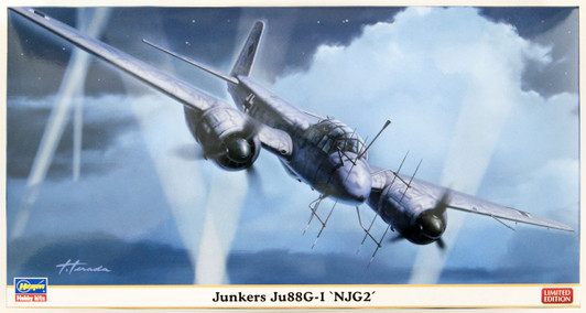 Hasegawa 1/72 German Air Force Junkers Ju88G-1 2nd Night Combat Aircraft Plastic Model