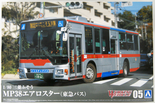 Aoshima Bus Series 1/32 Mitsubishi Fuso Aero Star Tokyu Bus Plastic Model Aoshima Bus Series 1/32 Mitsubishi Fuso Aero Star Tokyu Bus Plastic Model