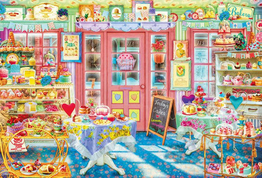 Beverly Jigsaw Puzzle Aimee Stewart Cake Shop Hidden Objects (1000 Pieces)