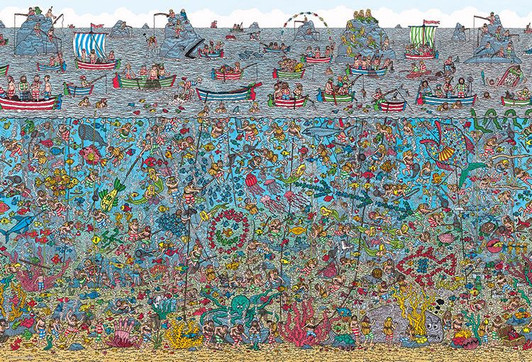 Beverly Jigsaw Puzzle Where's Wally? Divers In Deep Sea (2000 S-Pieces) Beverly Jigsaw Puzzle Where's Wally? Divers In Deep Sea (2000 S-Pieces)