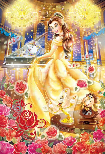 Epoch Jigsaw Puzzle Disney Beauty and the Beast Belle -Dreamy Dance- (Decoration Puzzle) (300 Pieces)