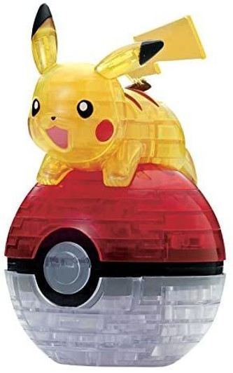 Beverly Crystal 3D Puzzle Pokemon Pikachu Monster Ball (61 Pieces)