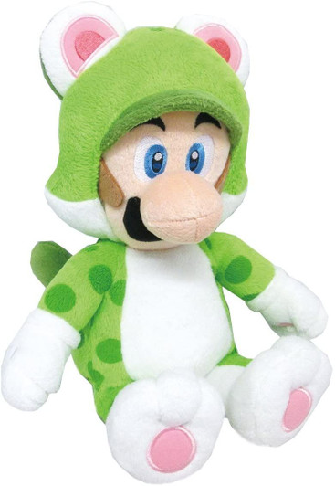 San-ei Super Mario 3D World Plush Doll Cat Luigi (M)