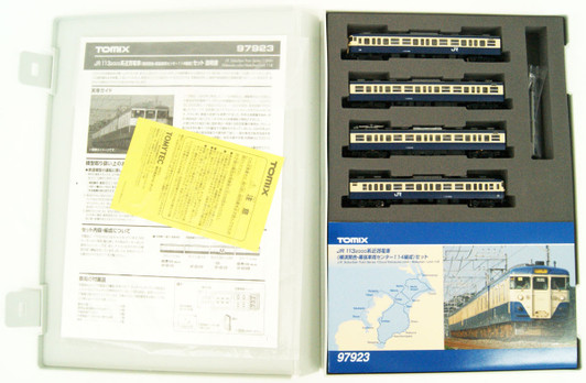 Tomix 97923 JR Series 113-2000 Suburban Train (Yokosuka Color / Makuhari Depot Center 114 Unit) 4 Cars Set (N scale)
