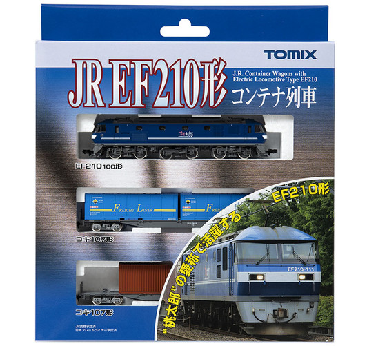 Tomix 98394 JR Container Train Set with Electric Locomotive Type EF210 3 Cars Set (N scale)