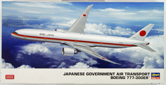 Hasegawa 10810 Japanese Government Boeing 777-300ER (Limited Edition) 1/200 Scale Kit