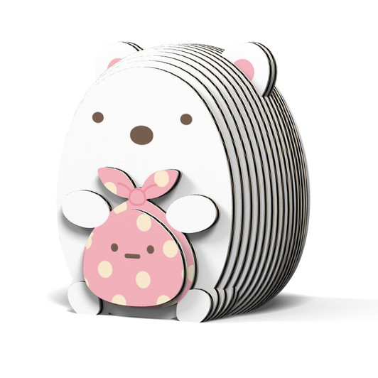 A-zone EUGY Sumikko Gurashi Shirokuma & Furoshiki 3D Cardboard Model Kit A-zone EUGY Sumikko Gurashi Shirokuma & Furoshiki 3D Cardboard Model Kit