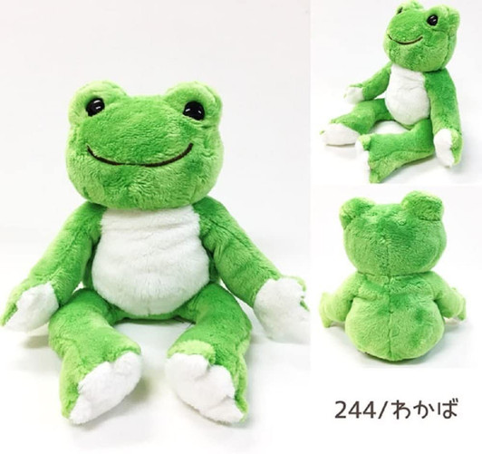 Nakajima Plush Doll Pickles The Frog Rainbow Bean Doll Wakaba