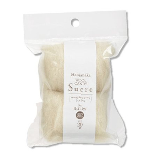 Hamanaka H441-127-802 Wool Candy Sucre Natural Blend No.802