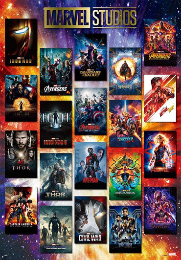 Tenyo Jigsaw Puzzle MARVEL STUDIOS Movie Poster Collection (1000 Pieces)