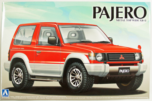 Aoshima 14141 Mitsubishi Pajero Metal Top Wide XR-II 1/24 Scale Kit