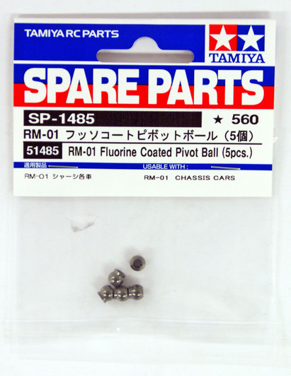 Tamiya 51485 (SP1485) Fluorine Coated Pivot Ball - 5pcs