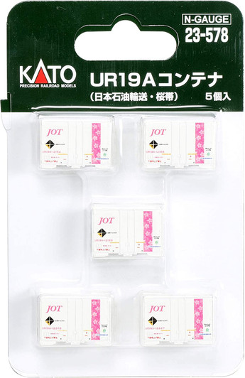 Kato 23-578 Type UR19A Container (JOT/ Sakura Belt) (5pcs.) (N scale)