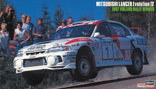 Hasegawa 1/24 Mitsubishi Lancer Evolution IV 1997 Finland Rally Winner Plastic Model