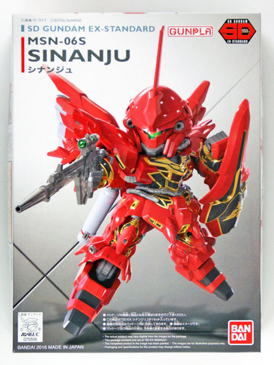 Bandai SD Gundam Ex-Standard Sinanju Plastic Model