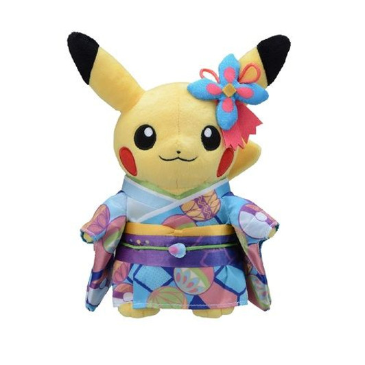 Pokemon Center Kanazawa Plush Doll Kaga Kimono Pikachu