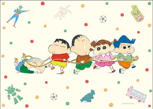 Appleone Jigsaw Puzzle Crayon Shin-chan Kasukabe Defense Corps  (108 Pieces)