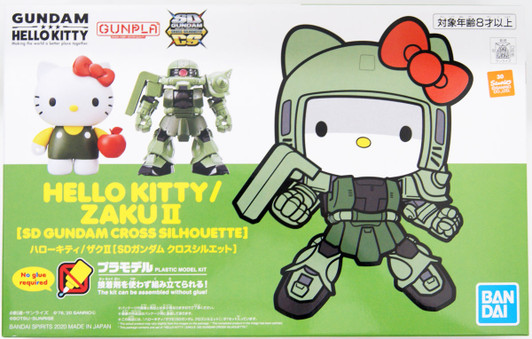 Bandai SD Gundam Cross Silhouette Hello Kitty/ Zaku II Plastic Model