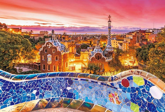 Beverly 51-274 Jigsaw Puzzle Park Guell (Spain) (1000 Pieces)