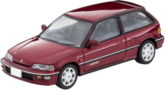Tomytec LV-N207b Tomica Limited Vintage 1/64 Honda Civic 25X S-Limited Red Metallic